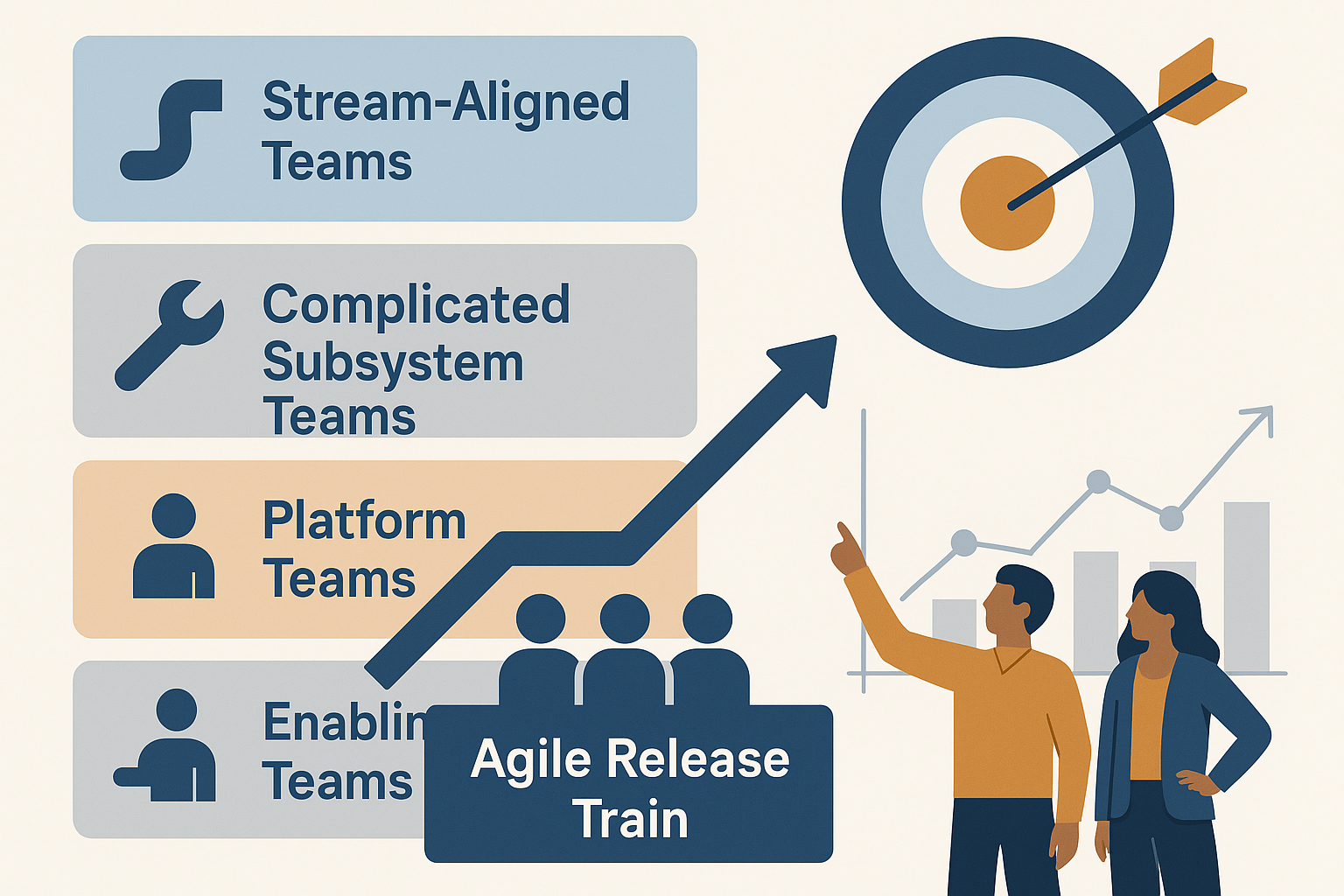 Building Better Agile Release Trains Through Strategic Team Topologies